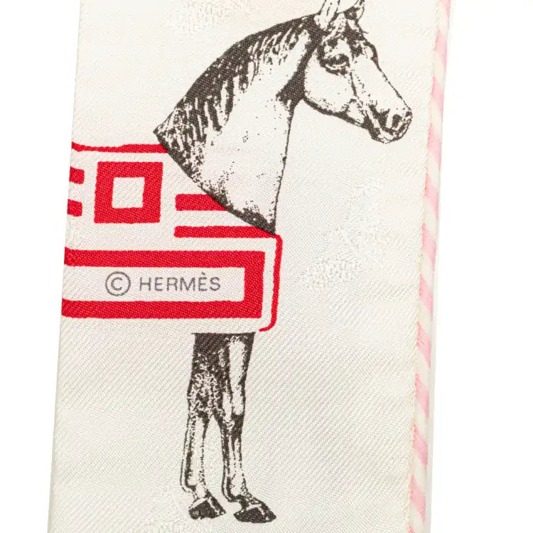 Hermès Garde Robe Pop Silk Twilly Scarf