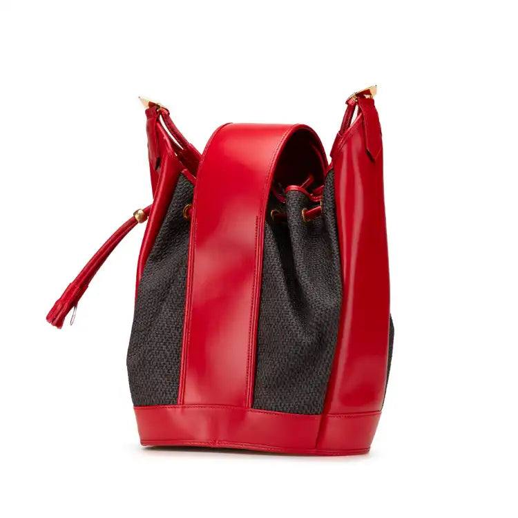 Yves Saint Laurent Coated Canvas Bucket Bag