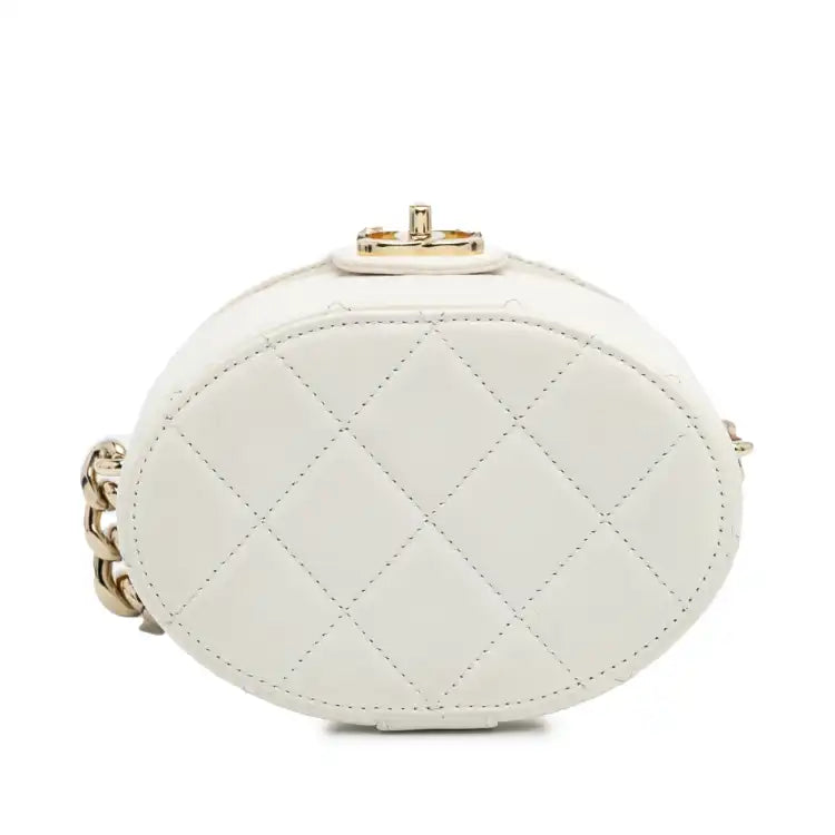 Chanel CC Lambskin Elegant Chain Vanity Case