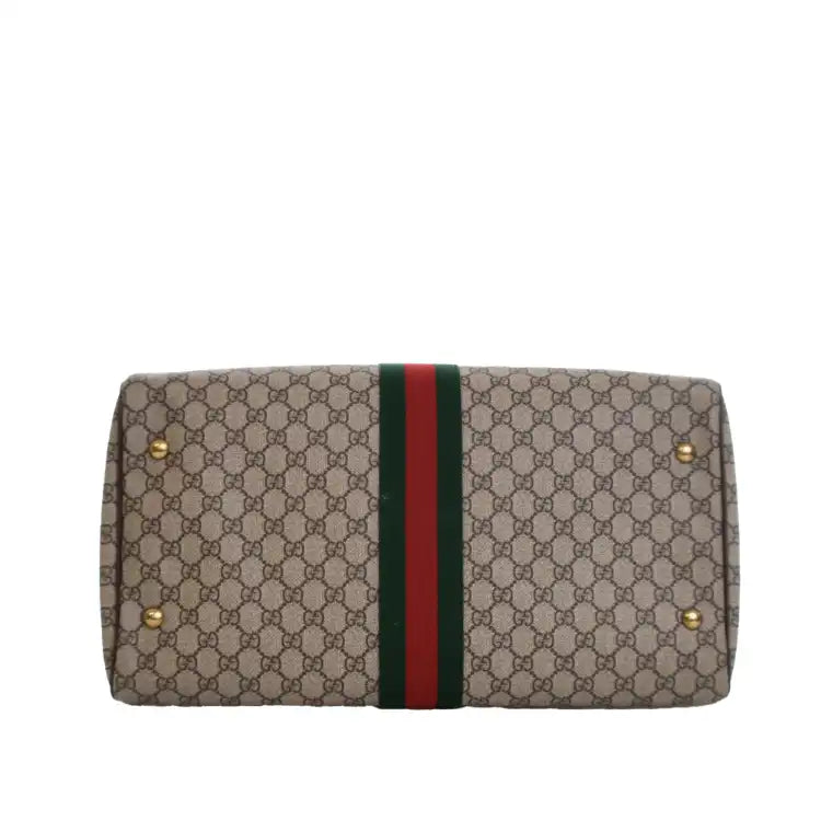 Gucci Medium GG Supreme Ophidia Carry-on Duffle Bag