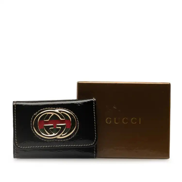 Gucci Britt Leather Key Holder