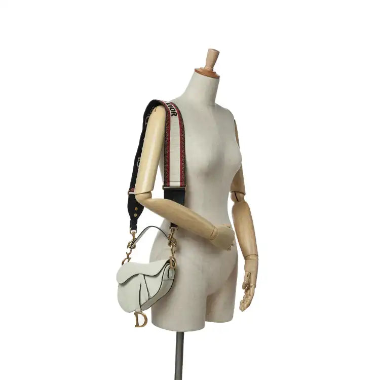 Dior Mini Grained Calfskin Saddle Bag