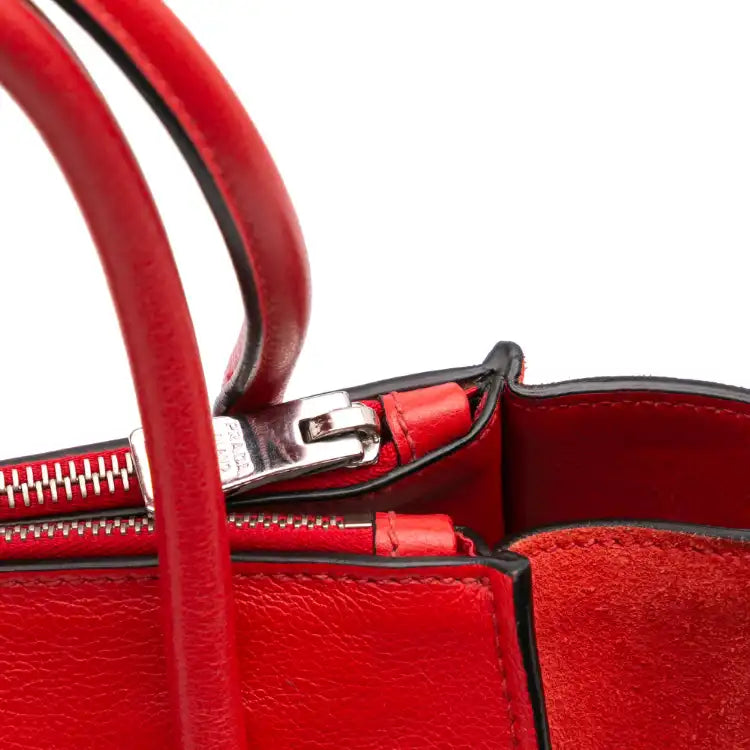 Prada Small Glace Calf Twin Pocket Satchel