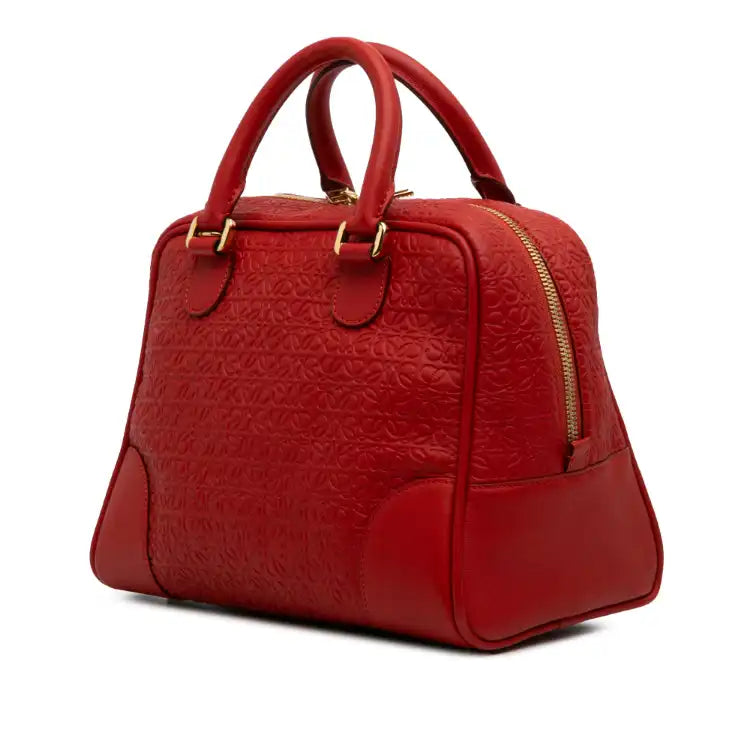 LOEWE Anagram Embossed Leather Amazona 75