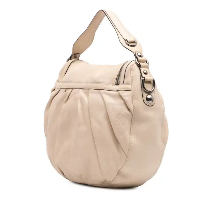 Gucci Medium Pebbled Calfskin Icon Bit Satchel
