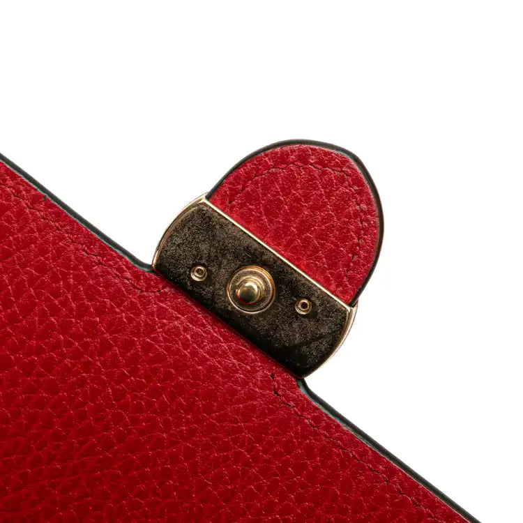 Gucci Leather Interlocking G Dollar Wallet on Chain