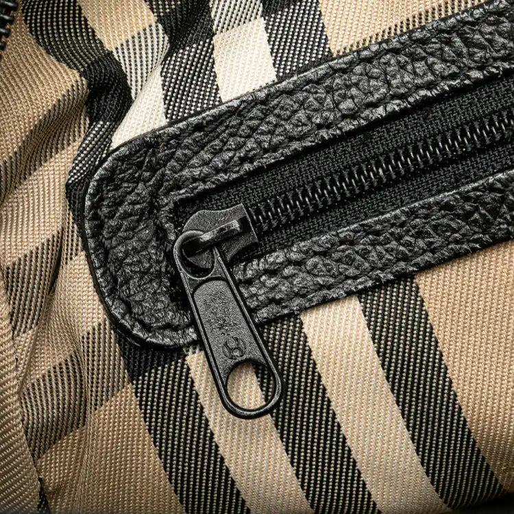 Burberry Leather Boston Bag