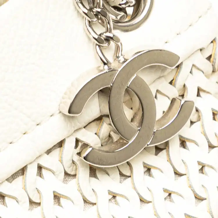 Chanel CC Woven Caviar Shoulder Bag