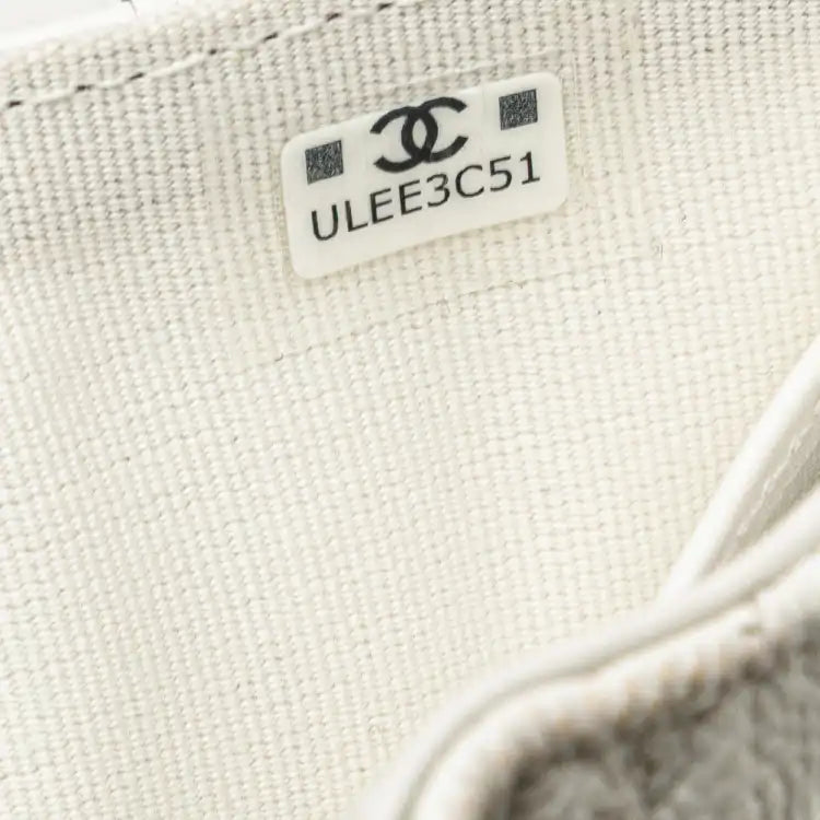 Chanel CC Quilted Caviar Trifold Flap Wallet