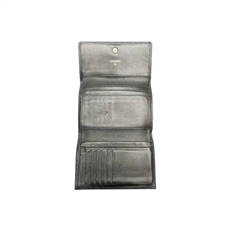 Chanel CC Caviar Trifold Wallet