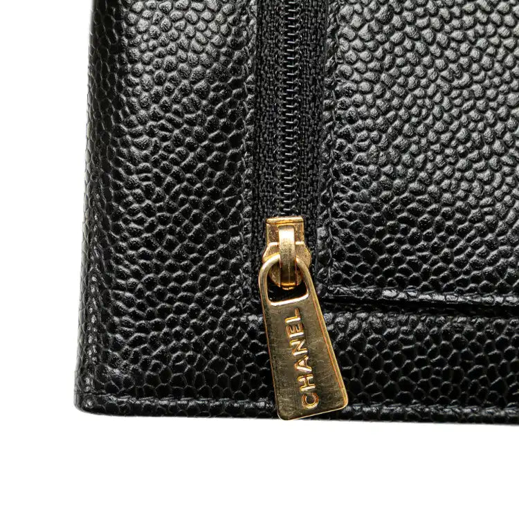 Chanel CC Caviar Trifold Wallet