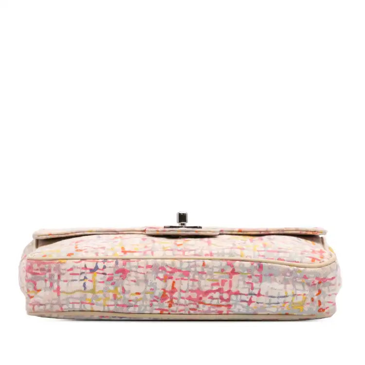Chanel Small Printed Canvas Watercolor Clover Flap