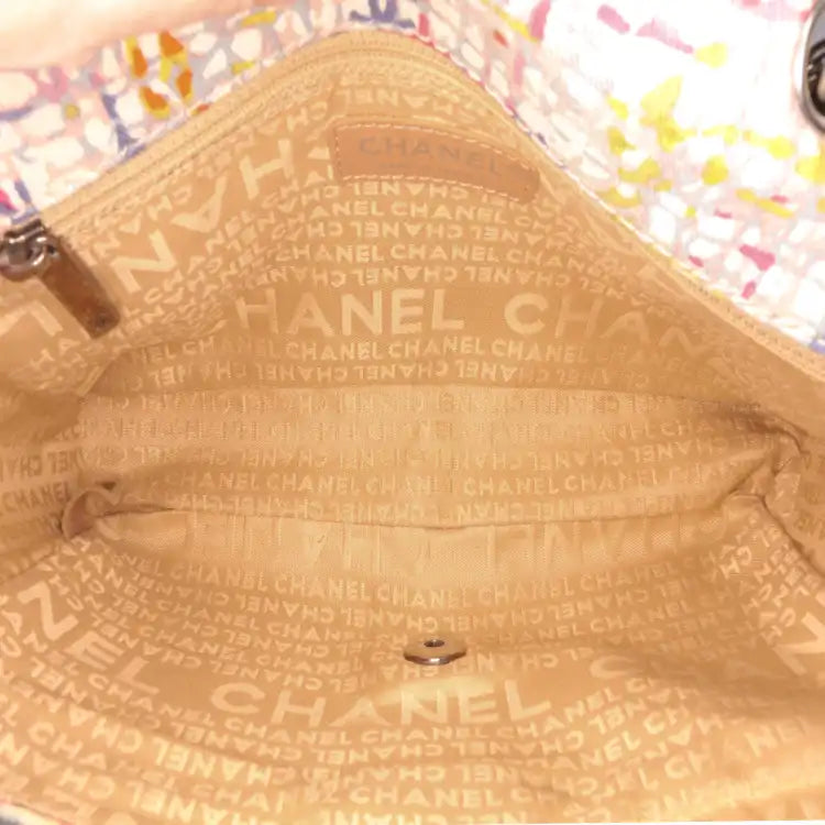 Chanel Small Printed Canvas Watercolor Clover Flap
