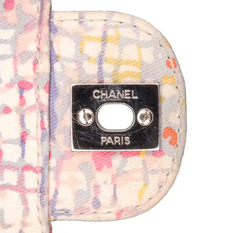 Chanel Small Printed Canvas Watercolor Clover Flap