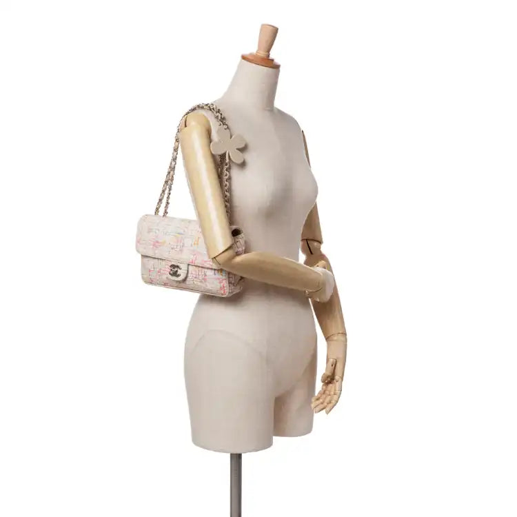 Chanel Small Printed Canvas Watercolor Clover Flap
