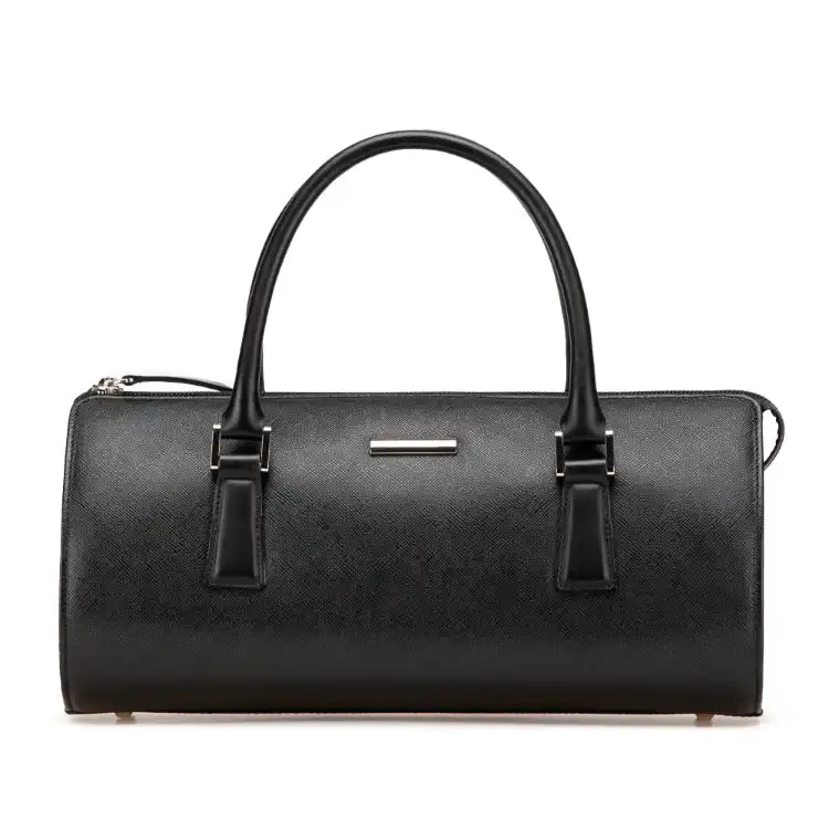 Burberry Leather Boston Bag