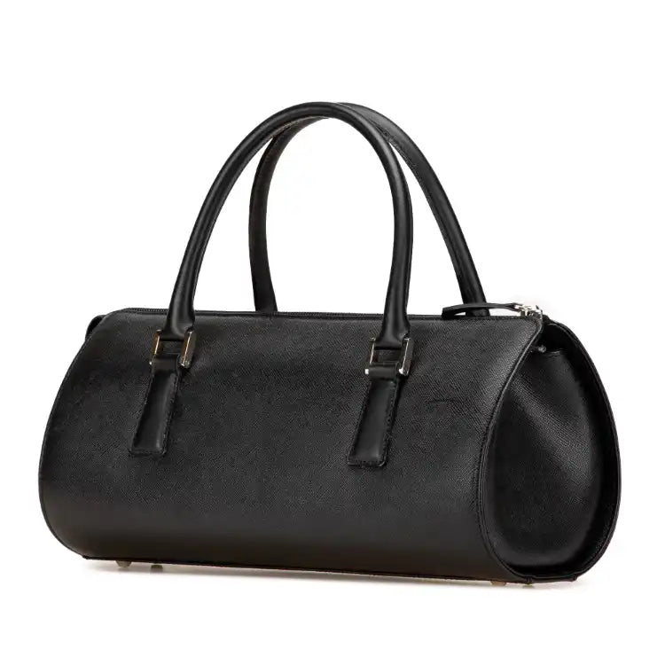 Burberry Leather Boston Bag