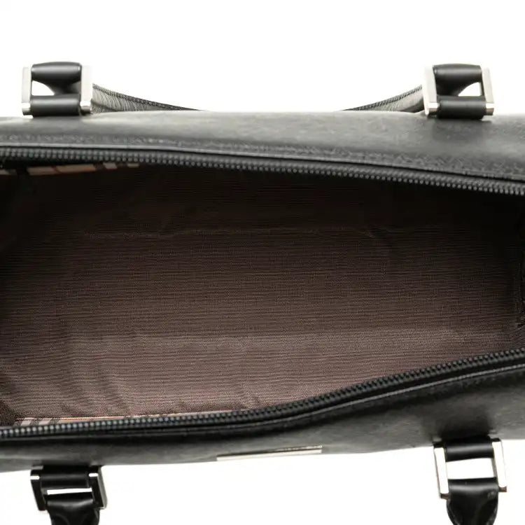 Burberry Leather Boston Bag