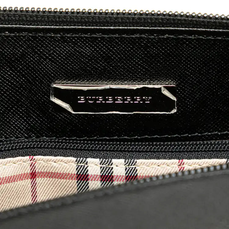 Burberry Leather Boston Bag