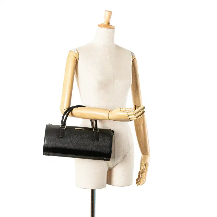 Burberry Leather Boston Bag