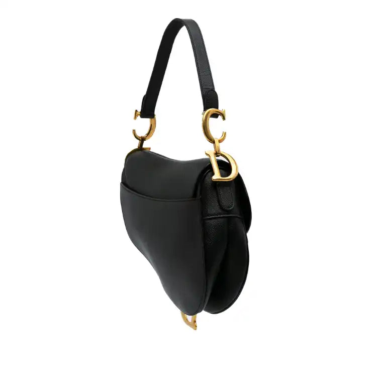 Dior Grained Calfskin Saddle Bag