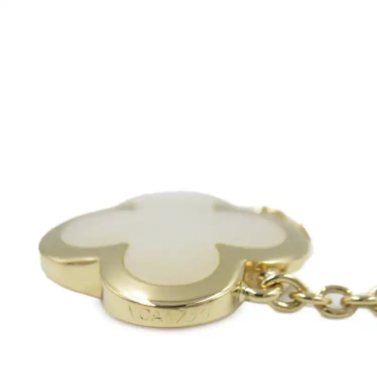 van cleef and arpels 18K Yellow Gold and Mother of Pearl Pure Alhambra Pendant Necklace