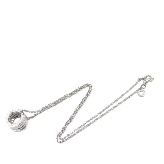 Bvlgari 18K White Gold Small B.zero1 Pendant Necklace