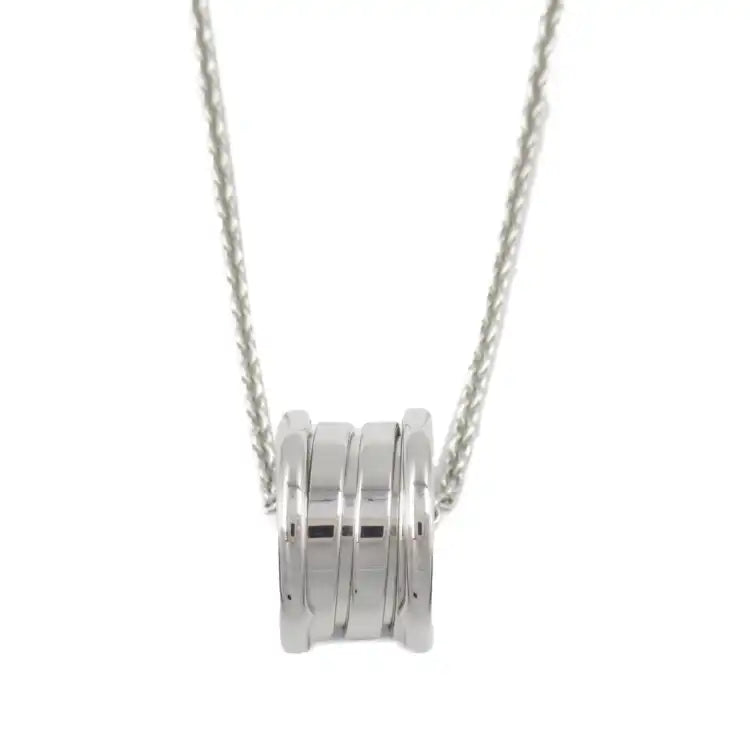 Bvlgari 18K White Gold Small B.zero1 Pendant Necklace