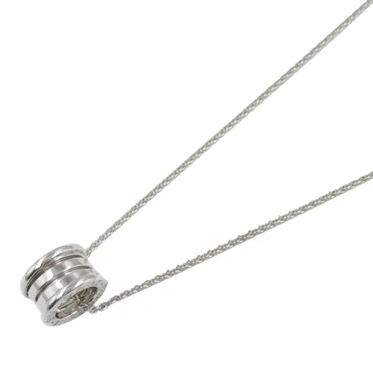 Bvlgari 18K White Gold Small B.zero1 Pendant Necklace