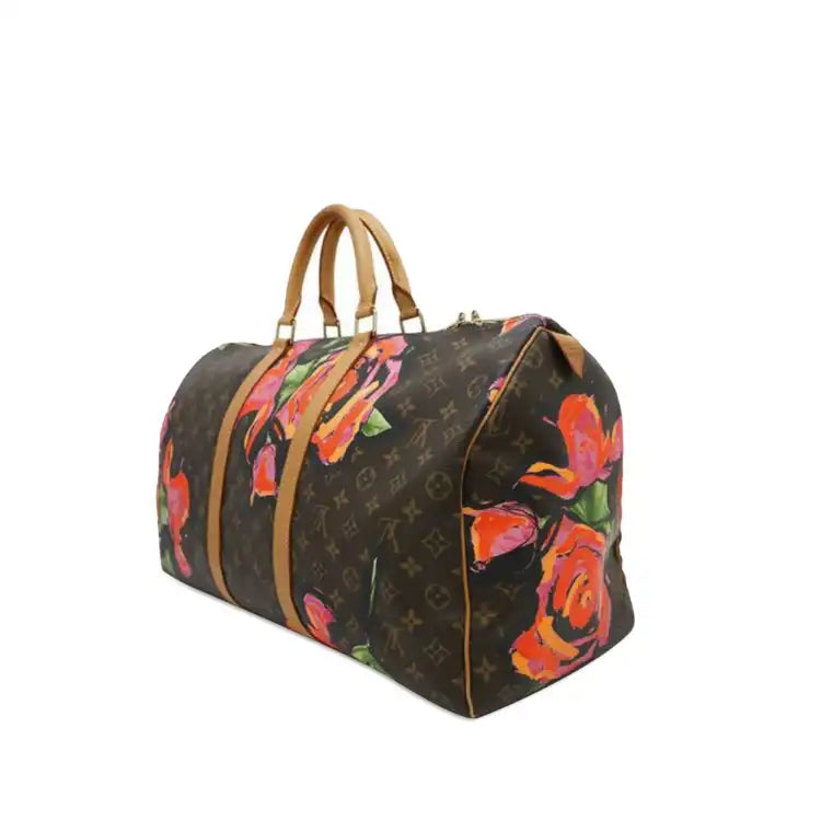 Louis Vuitton Monogram Roses Keepall 50