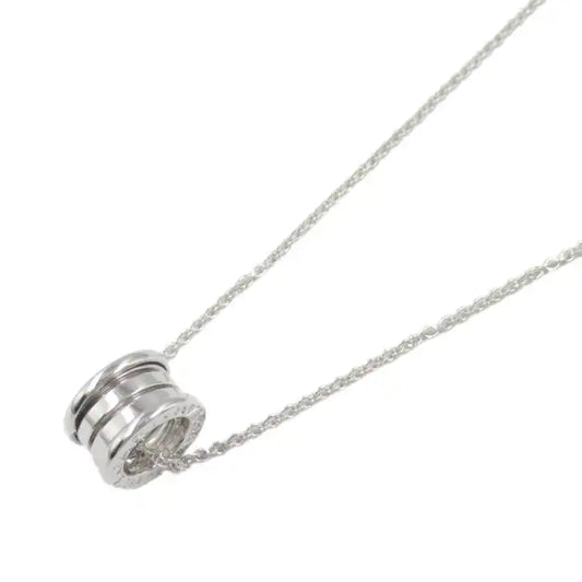 Bvlgari 18K White Gold Small B.zero1 Pendant Necklace