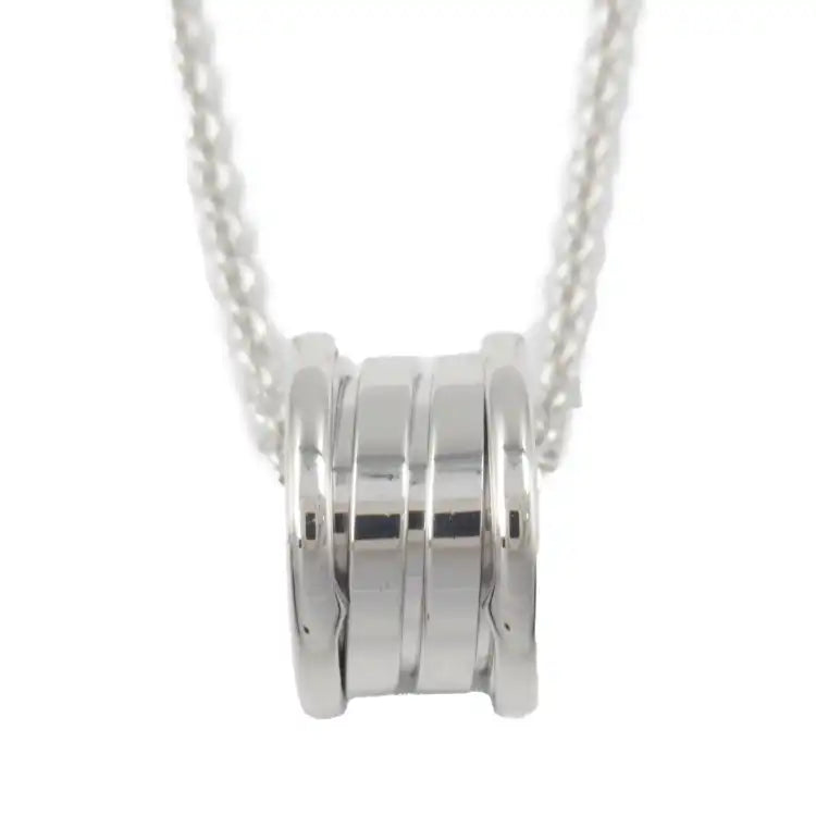Bvlgari 18K White Gold Small B.zero1 Pendant Necklace