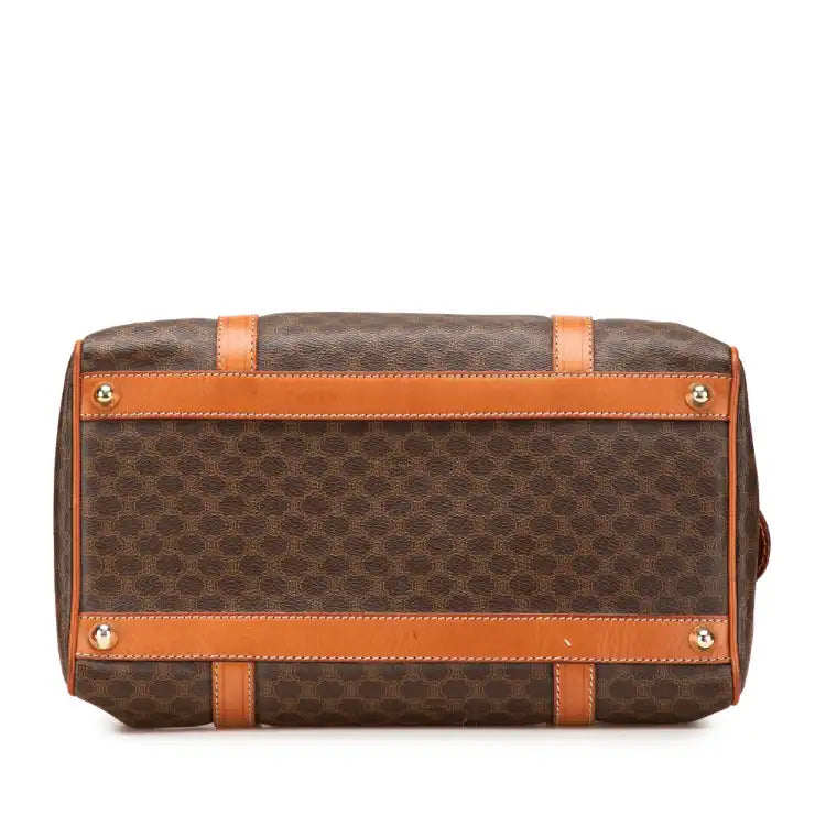 Celine Macadam Coated Canvas Boston Bag