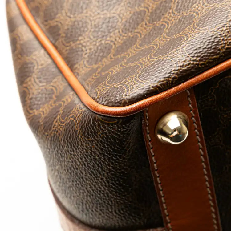 Celine Macadam Coated Canvas Boston Bag
