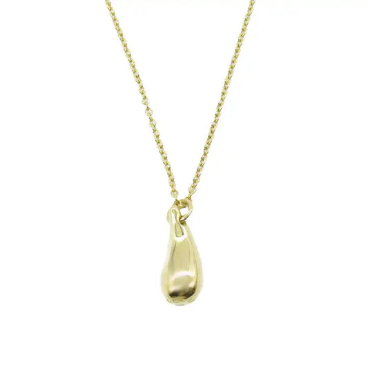 Tiffany 18K Yellow Gold Elsa Peretti Teardrop Pendant Necklace