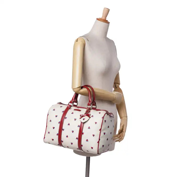 Gucci Medium GG Supreme Hearts Joy Boston