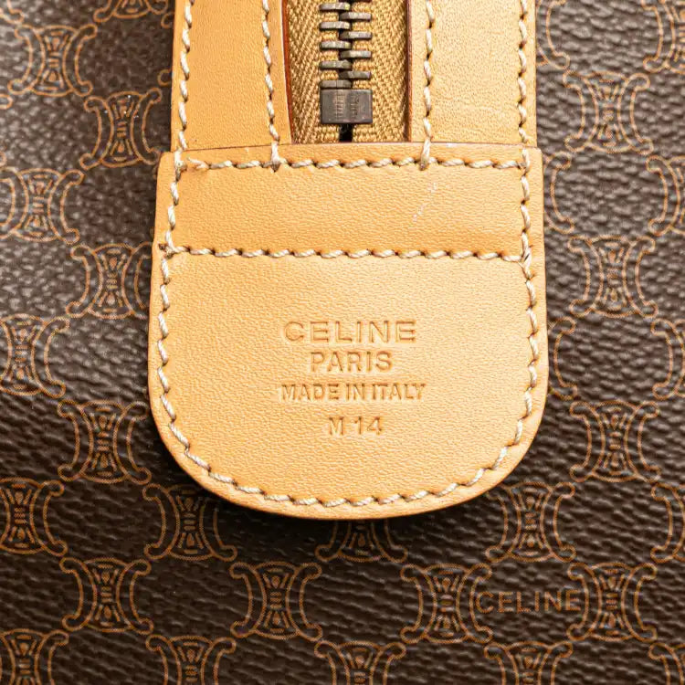 Celine Macadam Coated Canvas Boston Bag