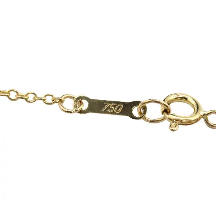 Tiffany 18K Yellow Gold Small Elsa Peretti Open Heart Pendant Necklace