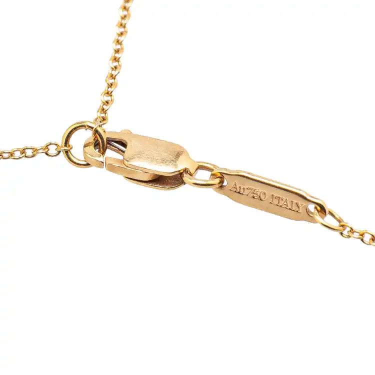 Tiffany 18K Yellow Gold Atlas X Open Pendant Necklace