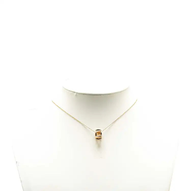 Tiffany 18K Yellow Gold Atlas X Open Pendant Necklace