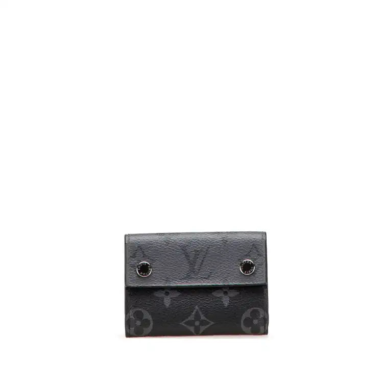 Louis Vuitton Monogram Eclipse Reverse Discovery Compact Wallet