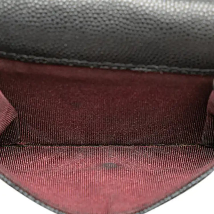 Chanel CC Quilted Caviar Trifold Wallet