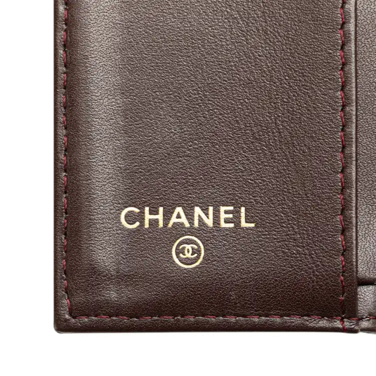 Chanel CC Quilted Caviar Trifold Wallet