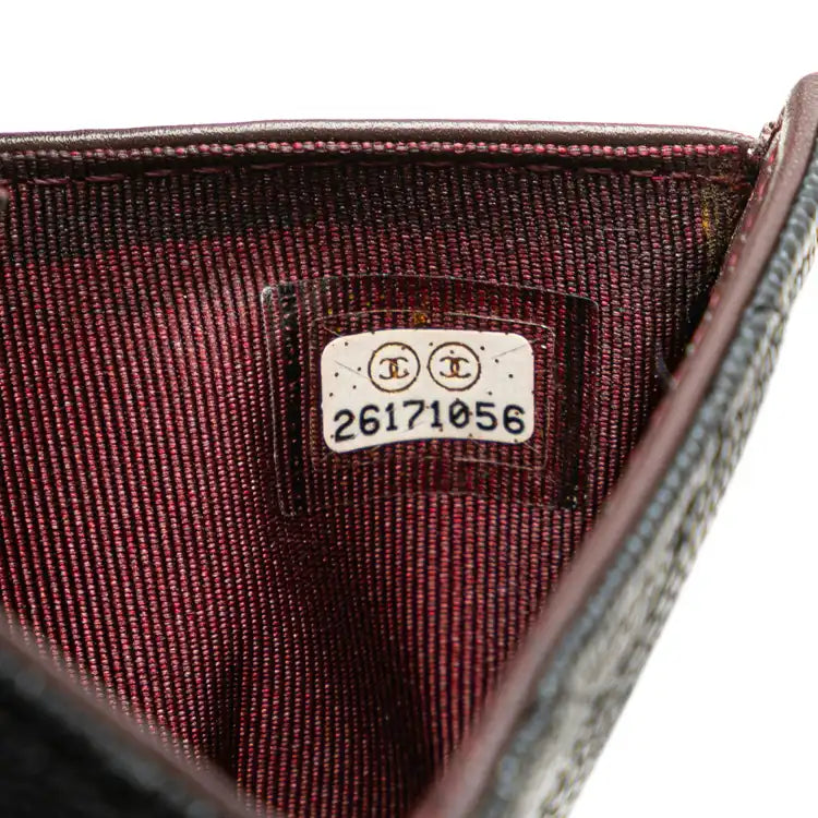 Chanel CC Quilted Caviar Trifold Wallet