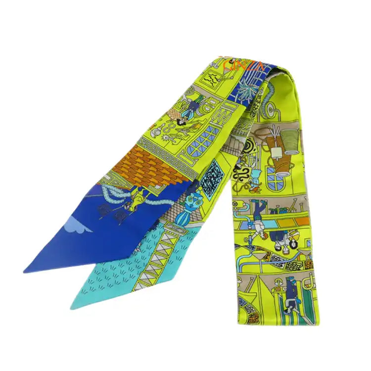 Hermès La Maison Des Carres Silk Twilly Scarf