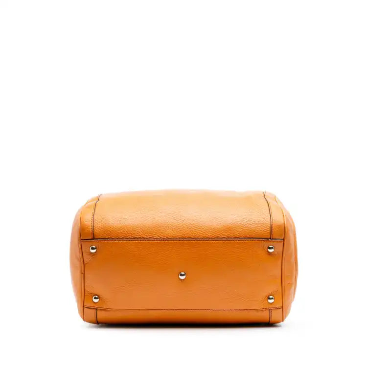 Gucci Medium Pebbled Calfskin Soho Boston Bag