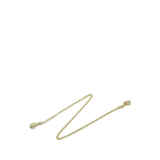 Tiffany 18K Yellow Gold Elsa Peretti Teardrop Pendant Necklace