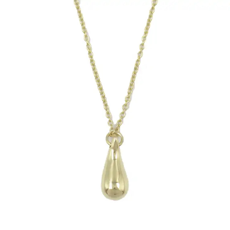Tiffany 18K Yellow Gold Elsa Peretti Teardrop Pendant Necklace