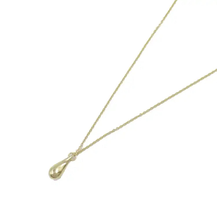 Tiffany 18K Yellow Gold Elsa Peretti Teardrop Pendant Necklace