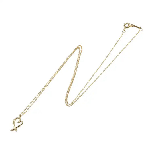Tiffany 18K Yellow Gold Paloma Picasso Loving Heart Necklace